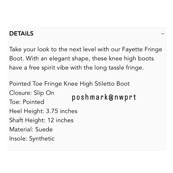 Sam Edelman 🖤 Fayette Suede Fringe Boots Heels Black 37 7 7.5 - Picture 15 of 16